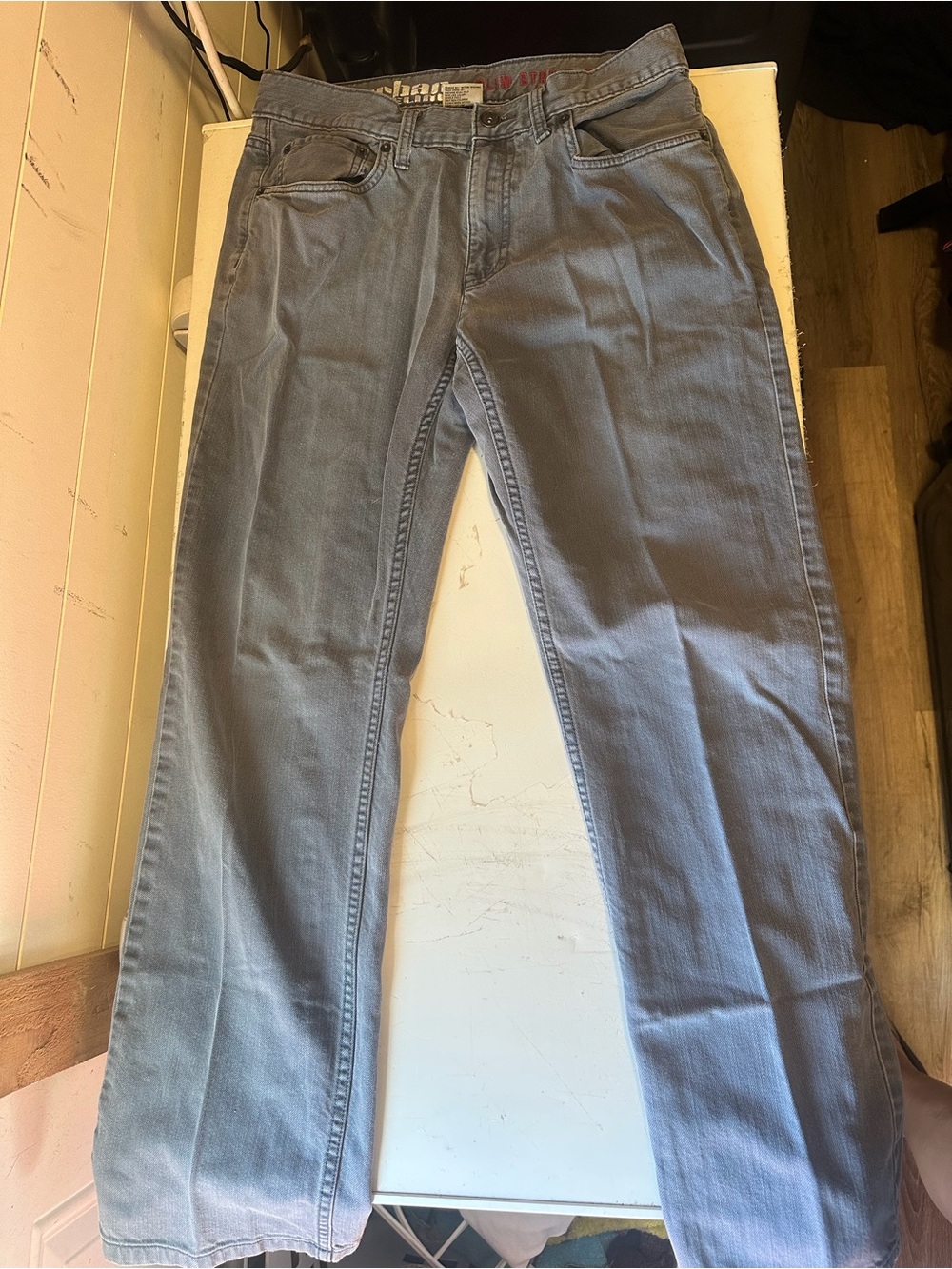 urban pipeline Men's slim Straight Jeans in Light Gray 32x32